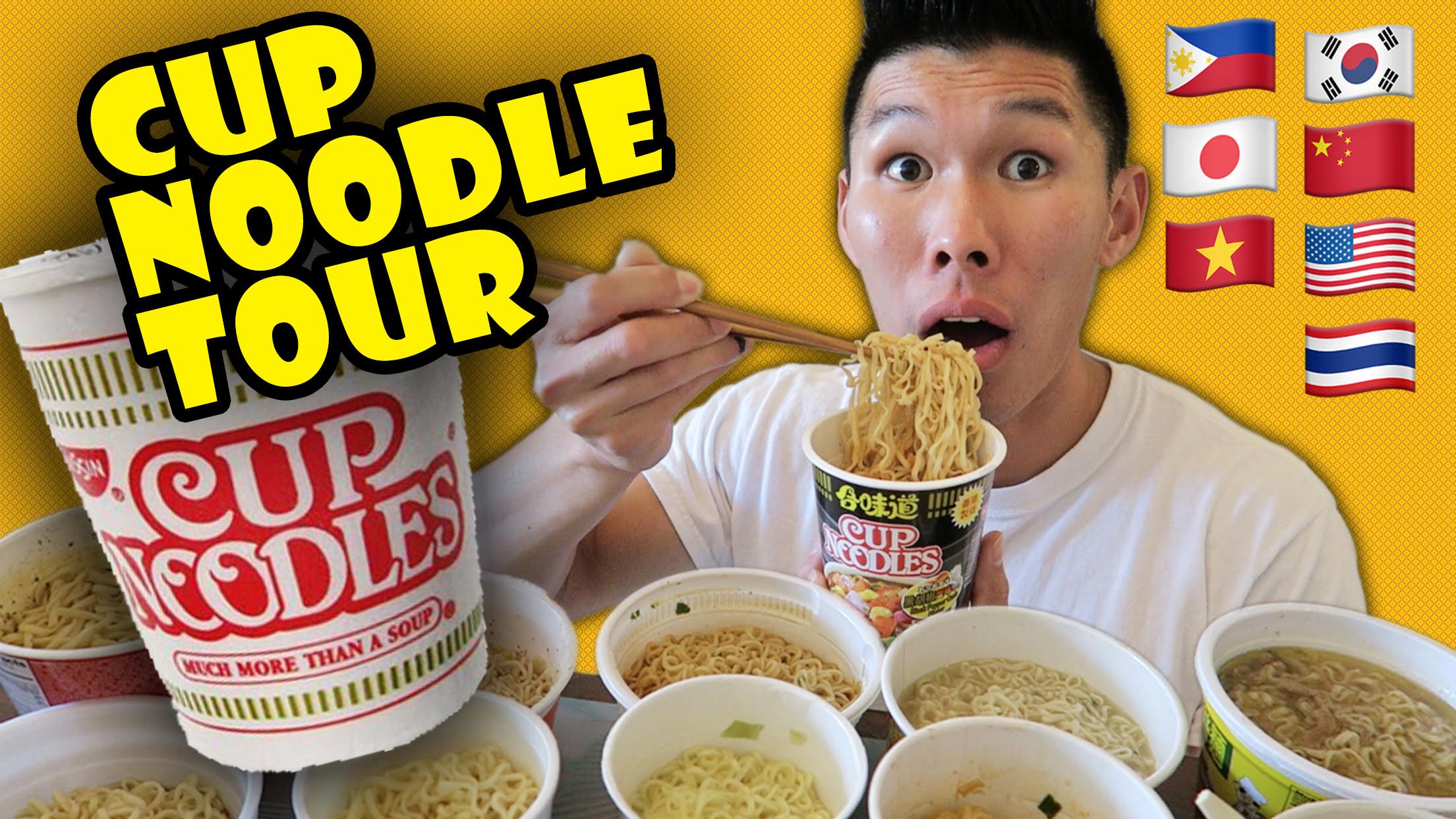 COMPARING INSTANT RAMEN CUP NOODLES Around the WORLD