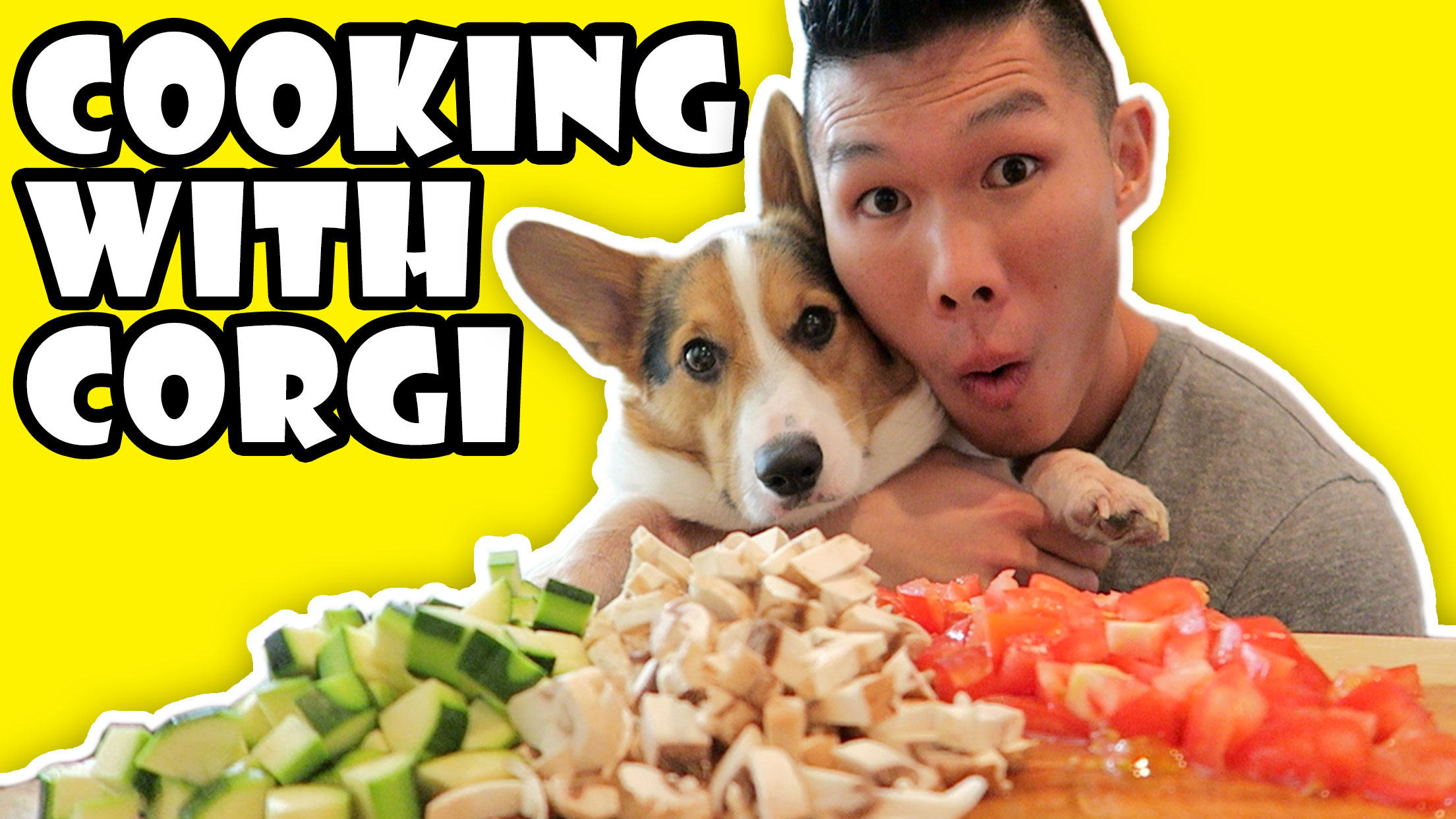 Cooking with Corgi Dog