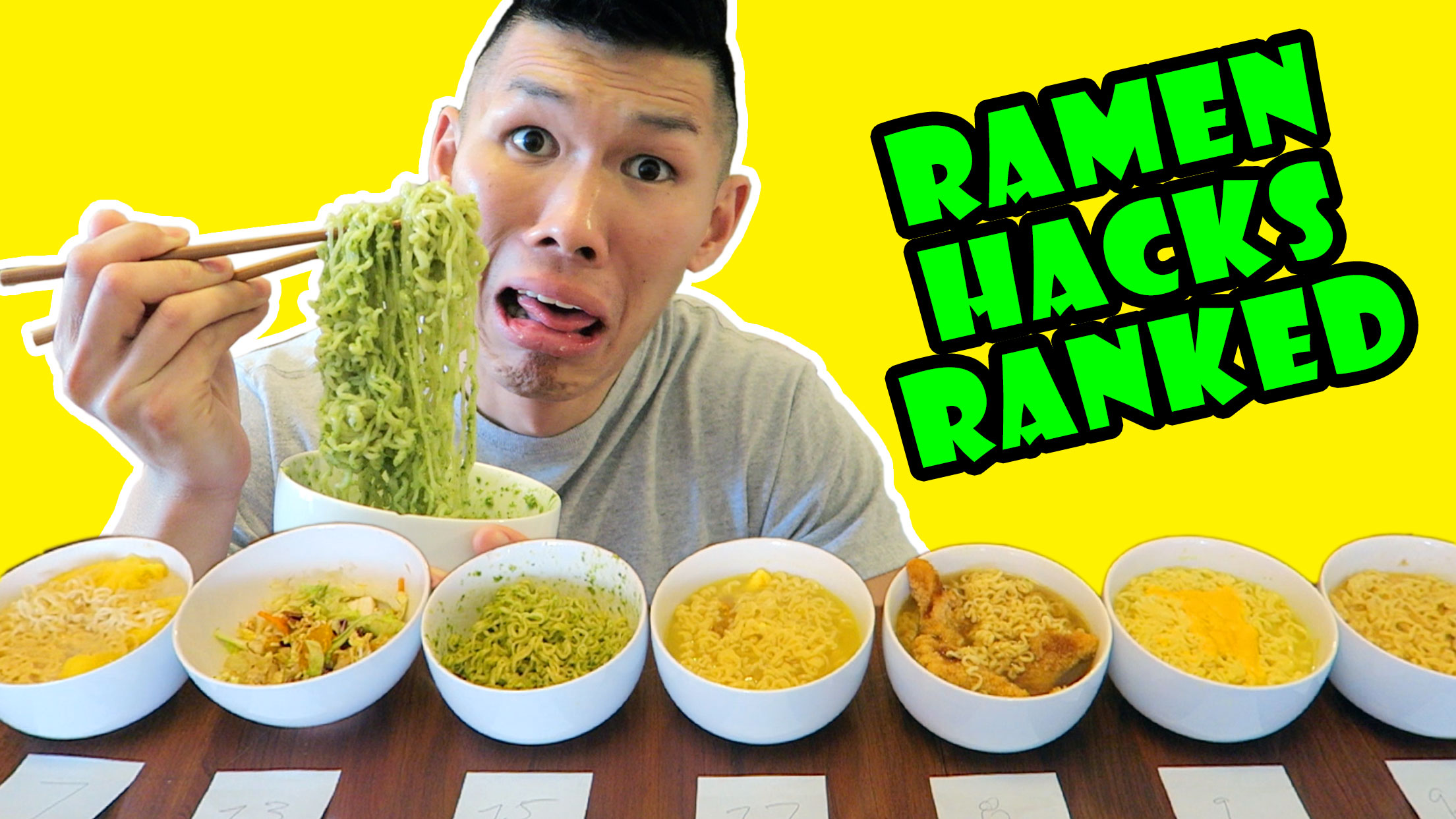 RAMEN HACKS RANKED: TASTE TEST Delicious/GROSS